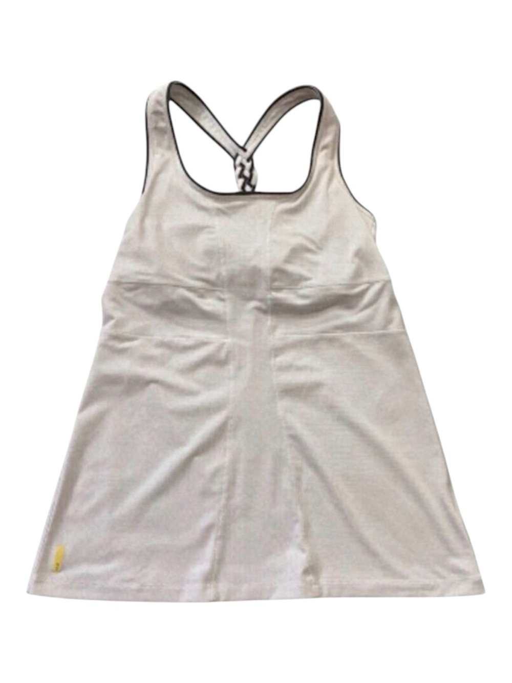 LOLE ecru tank top racer back white self bra lightweight yoga sport Small